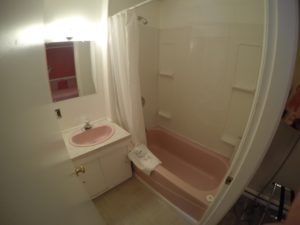 Bathroom in room 12 at Jasper Way Inn in Clearwater